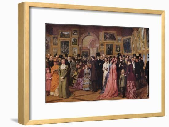 'Private View at the Royal Academy, 1881', 1883 (1935)-William Powell Frith-Framed Giclee Print