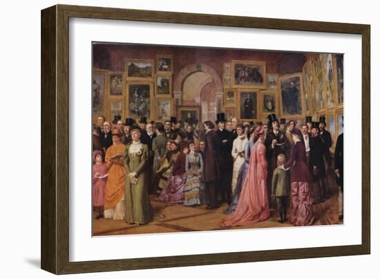 'Private View at the Royal Academy, 1881', 1883 (1935)-William Powell Frith-Framed Giclee Print