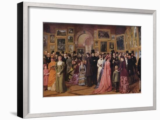 'Private View at the Royal Academy, 1881', 1883 (1935)-William Powell Frith-Framed Giclee Print