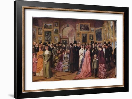 'Private View at the Royal Academy, 1881', 1883 (1935)-William Powell Frith-Framed Giclee Print