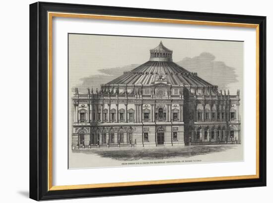Prize Design for a Circus for Equestrian Performances-null-Framed Giclee Print