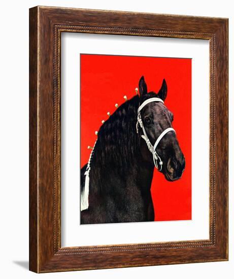 "Prize Draft Horse,"September 1, 1944-Salvadore Pinto-Framed Giclee Print