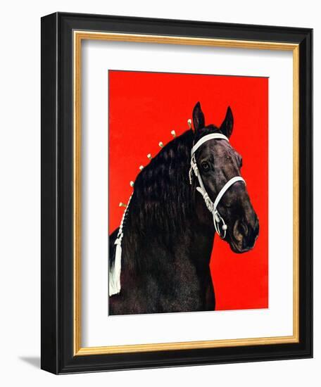 "Prize Draft Horse,"September 1, 1944-Salvadore Pinto-Framed Giclee Print