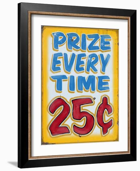 Prize Every Time Distressed-Retroplanet-Framed Giclee Print