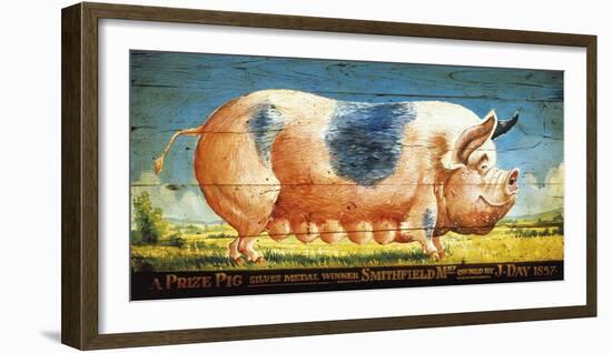 Prize Pink Pig-Sean Aherne-Framed Giclee Print