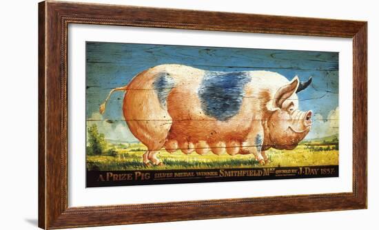 Prize Pink Pig-Sean Aherne-Framed Giclee Print