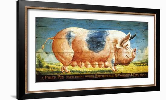 Prize Pink Pig-Sean Aherne-Framed Giclee Print