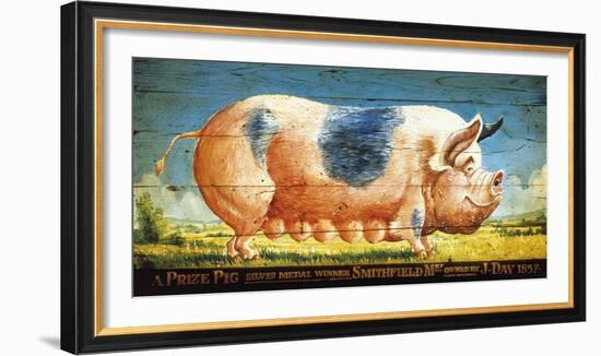 Prize Pink Pig-Sean Aherne-Framed Giclee Print