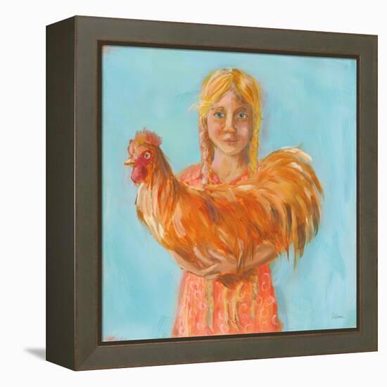 Prize Rooster-Sue Schlabach-Framed Stretched Canvas