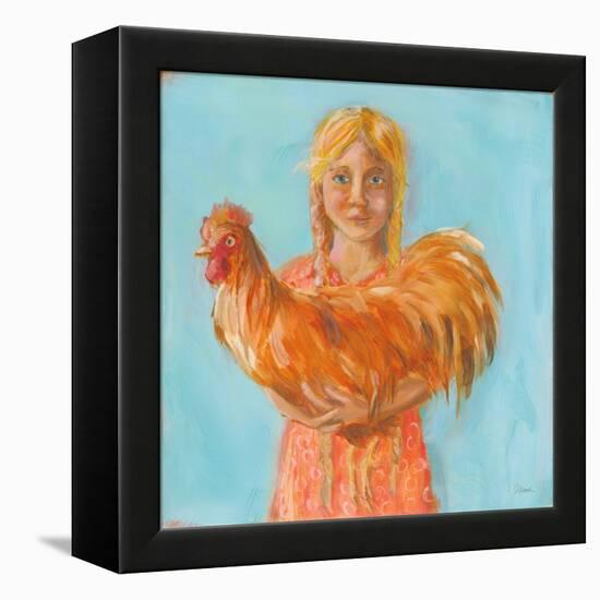 Prize Rooster-Sue Schlabach-Framed Stretched Canvas