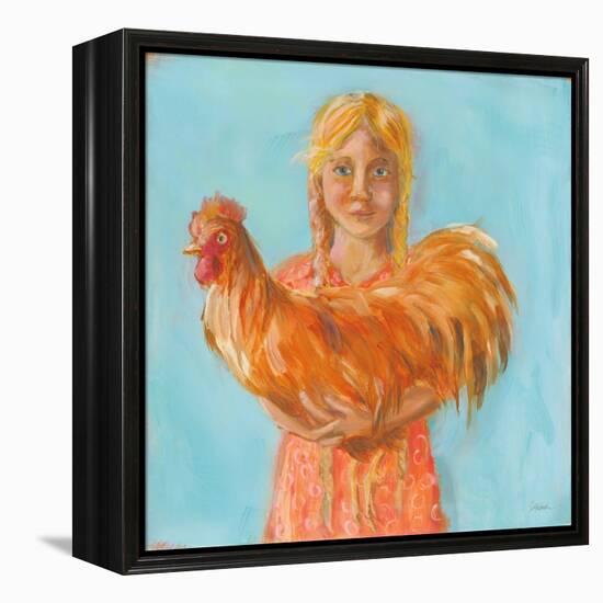 Prize Rooster-Sue Schlabach-Framed Stretched Canvas