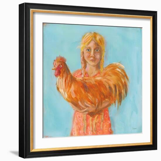 Prize Rooster-Sue Schlabach-Framed Art Print