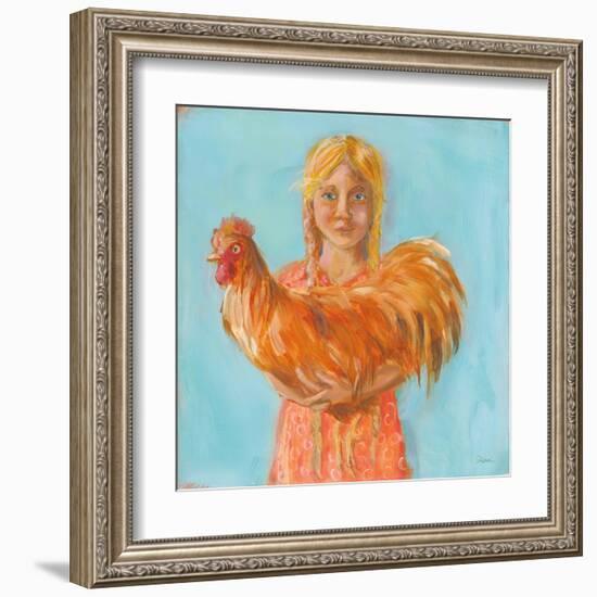 Prize Rooster-Sue Schlabach-Framed Art Print