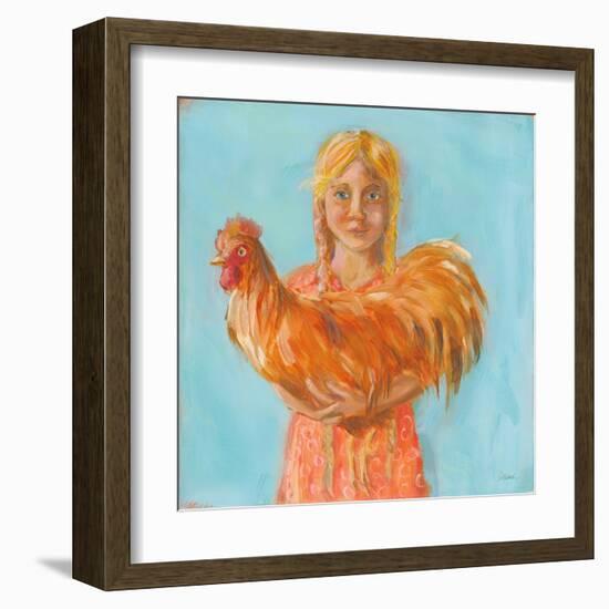 Prize Rooster-Sue Schlabach-Framed Art Print