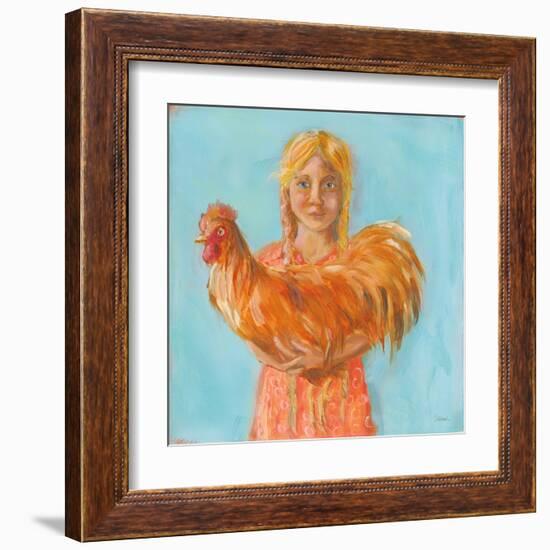 Prize Rooster-Sue Schlabach-Framed Art Print