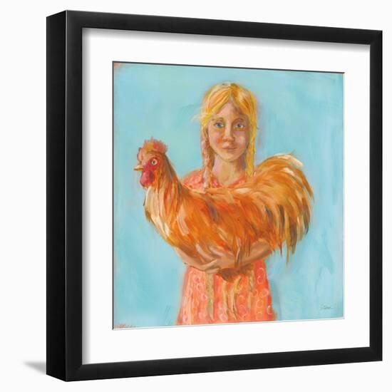 Prize Rooster-Sue Schlabach-Framed Art Print