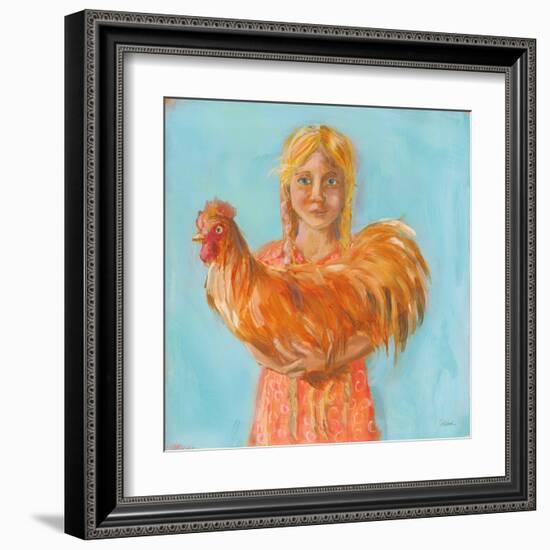 Prize Rooster-Sue Schlabach-Framed Art Print