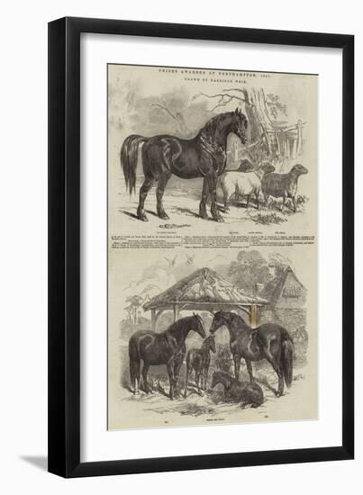 Prizes Awarded at Northampton, 1847-Harrison William Weir-Framed Giclee Print