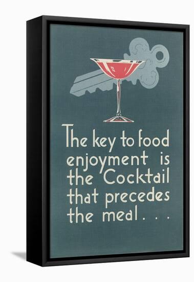 Pro-Cocktail Message-null-Framed Stretched Canvas