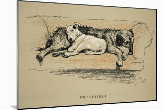 Probation, 1930, 1st Edition of Sleeping Partners-Cecil Aldin-Mounted Giclee Print