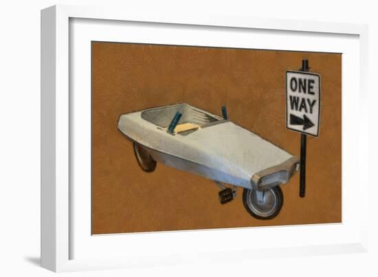 Probe Pedal Car-Michelle Calkins-Framed Art Print