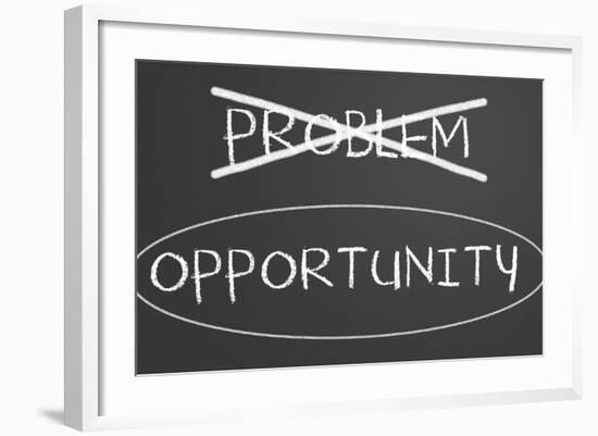 Problems Opportunity Concept-IJdema-Framed Premium Giclee Print