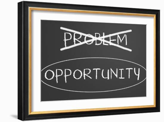 Problems Opportunity Concept-IJdema-Framed Premium Giclee Print