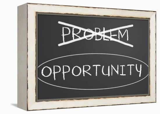 Problems Opportunity Concept-IJdema-Framed Stretched Canvas