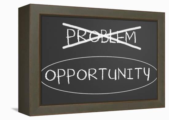 Problems Opportunity Concept-IJdema-Framed Stretched Canvas