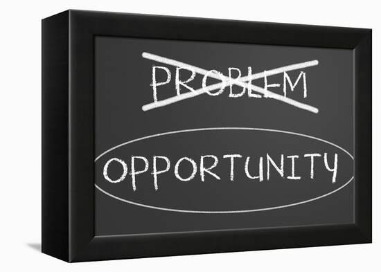 Problems Opportunity Concept-IJdema-Framed Stretched Canvas