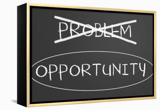 Problems Opportunity Concept-IJdema-Framed Stretched Canvas