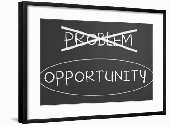 Problems Opportunity Concept-IJdema-Framed Art Print