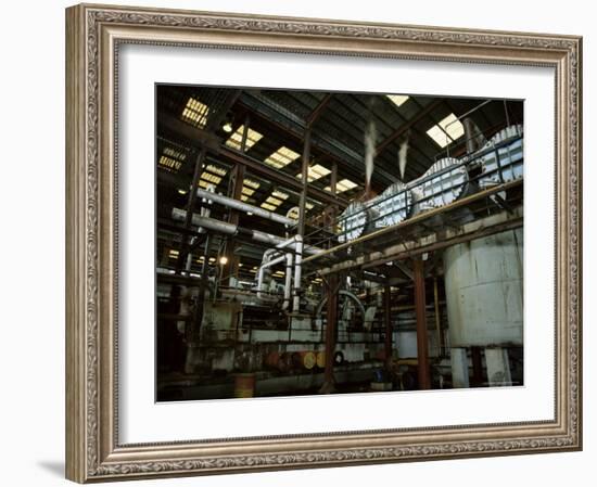 Processing Equipment, Portvale Sugar Factory, St. James Parish, Barbados-Robert Francis-Framed Photographic Print