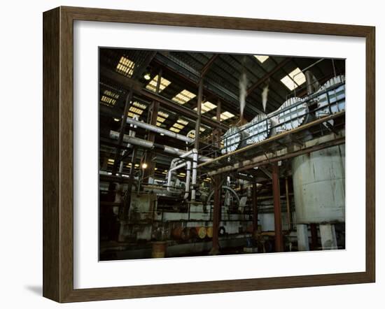 Processing Equipment, Portvale Sugar Factory, St. James Parish, Barbados-Robert Francis-Framed Photographic Print