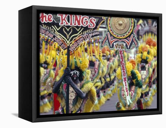 Procession, Ati Atihan Carnival, Kalibo, Island of Panay, Philippines, Southeast Asia, Asia-Alain Evrard-Framed Premier Image Canvas