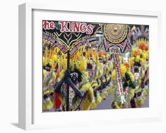 Procession, Ati Atihan Carnival, Kalibo, Island of Panay, Philippines, Southeast Asia, Asia-Alain Evrard-Framed Photographic Print