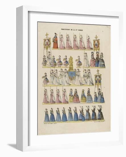 Procession de la sainte Vierge-null-Framed Giclee Print