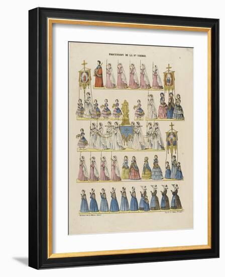 Procession de la sainte Vierge-null-Framed Giclee Print