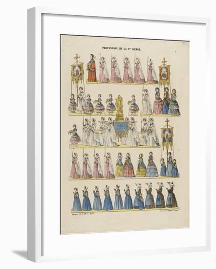 Procession de la sainte Vierge-null-Framed Giclee Print