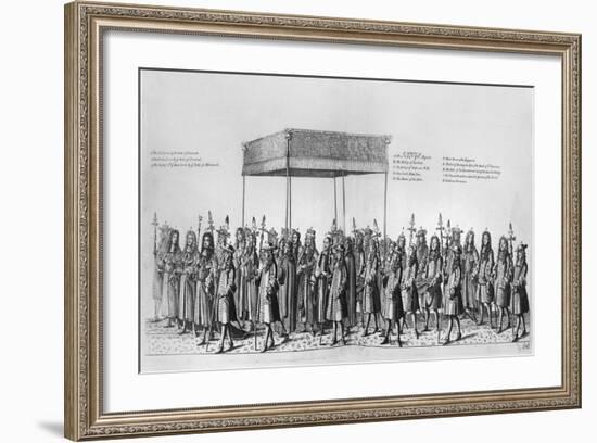 Procession for the Coronation of James II of England-null-Framed Giclee Print