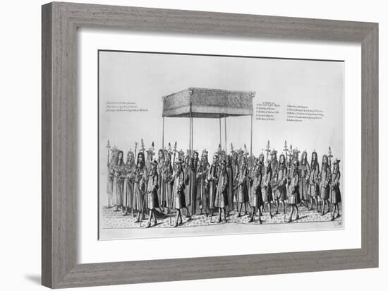 Procession for the Coronation of James II of England-null-Framed Giclee Print