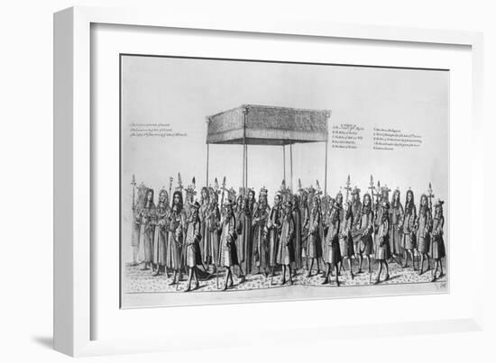 Procession for the Coronation of James II of England-null-Framed Giclee Print