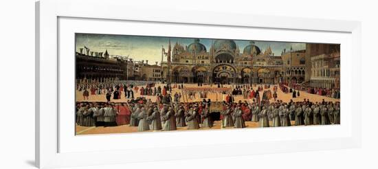 Procession in St. Mark's Square-Gentile Bellini-Framed Art Print