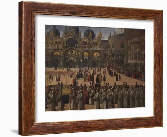 Procession in St Mark's Square-Gentile Bellini-Framed Giclee Print