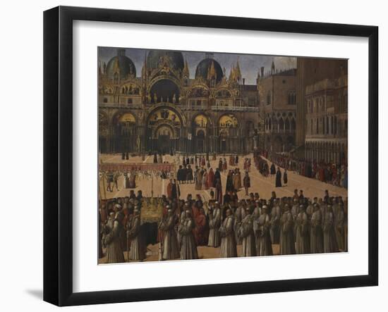 Procession in St Mark's Square-Gentile Bellini-Framed Giclee Print