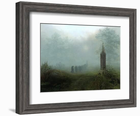 Procession in the Mist, 1828-Ernst Ferdinand Oehme-Framed Giclee Print