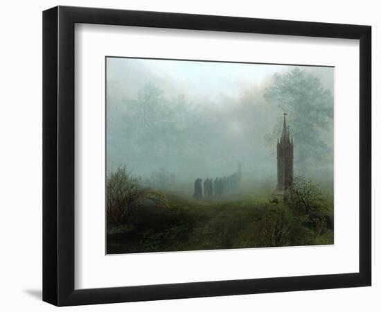 Procession in the Mist, 1828-Ernst Ferdinand Oehme-Framed Giclee Print