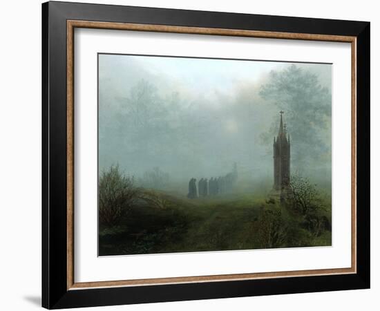 Procession in the Mist, 1828-Ernst Ferdinand Oehme-Framed Giclee Print