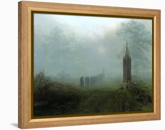 Procession in the Mist, 1828-Ernst Ferdinand Oehme-Framed Premier Image Canvas