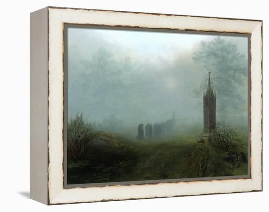 Procession in the Mist, 1828-Ernst Ferdinand Oehme-Framed Premier Image Canvas